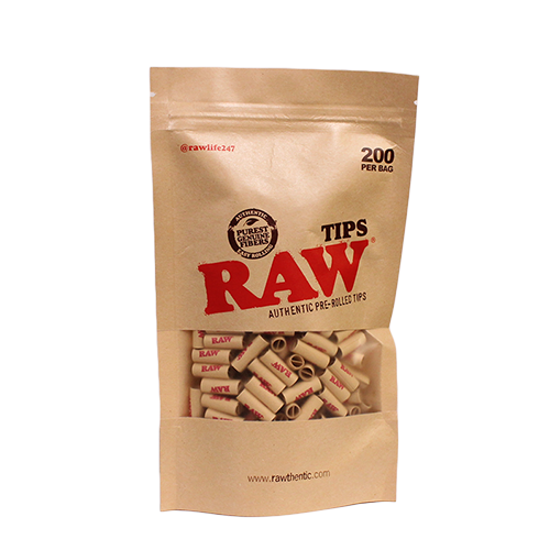 RAW Pre-Rolled Tips - 200ct Bag